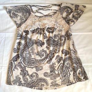 Xhilaration Paisley Print Top